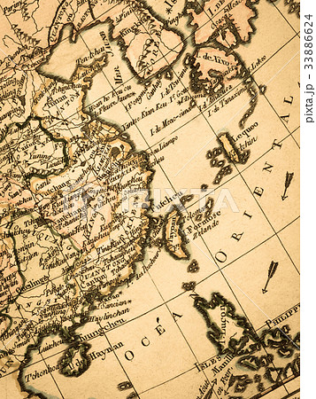 古地図　東アジア 33886624