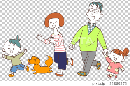 家人散步 33889373