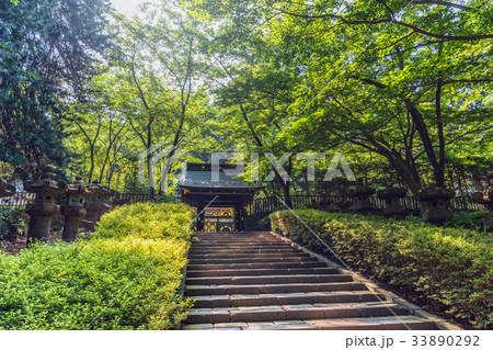 伊達家霊廟　感仙殿善応殿参道風景 33890292