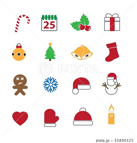 christmas festival icons set vector christmas festival icons set vector 33890325