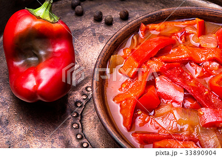 lecso classic dish of Hungarian cuisine lecso classic dish of Hungarian cuisine 33890904