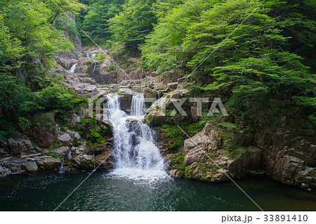 夏の三段峡（三段滝）（広島県安芸太田町） 33891410