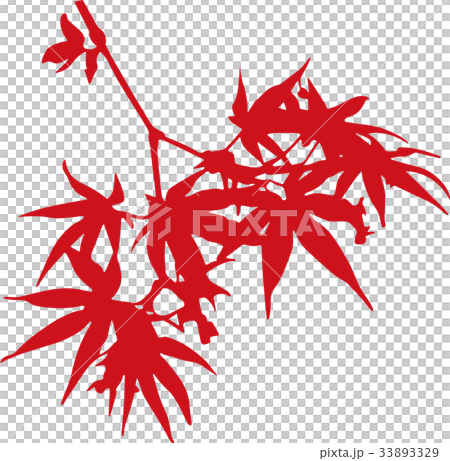 モミジ シルエットのイラスト素材