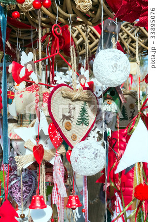 European Christmas market stall European Christmas market stall 33895076