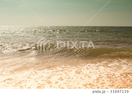 Beach or coast of vintage color style. 33897139