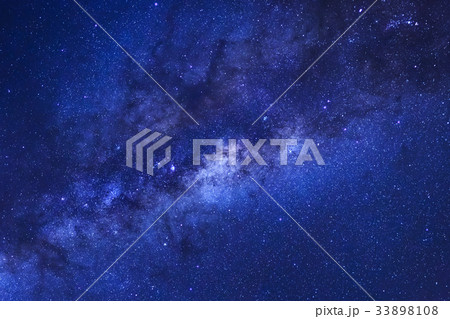 Close up of clearly milky way galaxy with stars  33898108