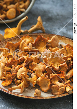 Forest mushrooms chanterelle Forest mushrooms chanterelle 33898433