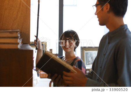 ブックカフェ 図書館 古書 ブックカフェ 図書館 古書 33900520