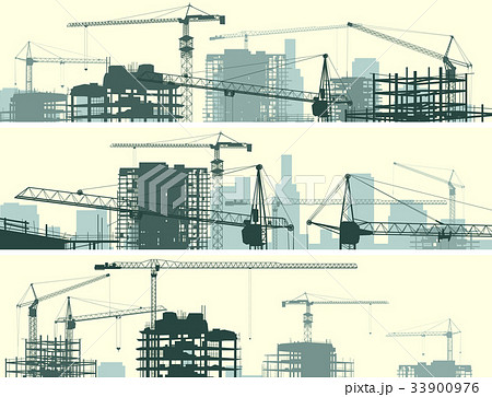 anner of construction site with cranes. 33900976