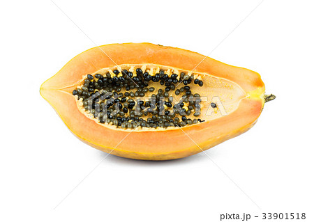 Papaya fruits isolated on white background Papaya fruits isolated on white background 33901518