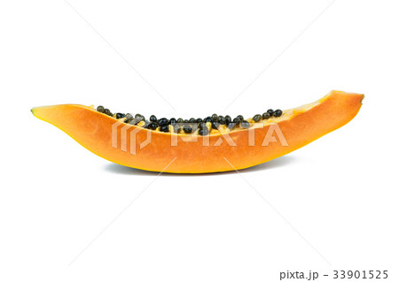 Papaya fruits isolated on white background 33901525