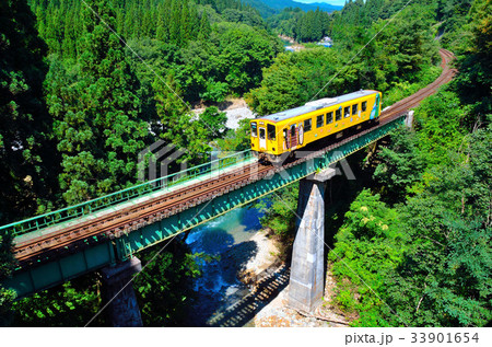 秋田内陸線　荒瀬川橋梁 33901654
