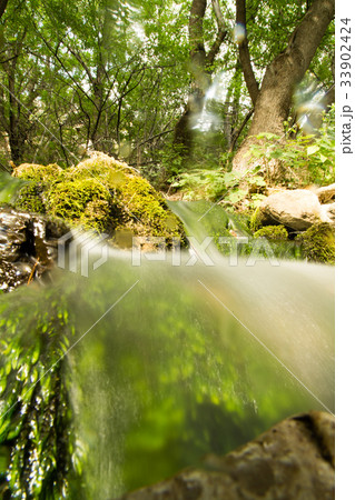 Water in a creek in the nature 33902424