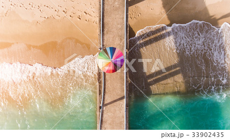 Colorful of umbrella on the beach. Colorful of umbrella on the beach. 33902435