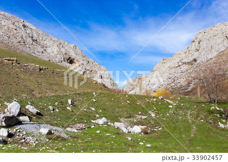Stone rocks in the mountains in nature 33902457