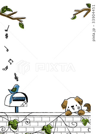 シンプルで可愛いテンプレートのイラスト素材