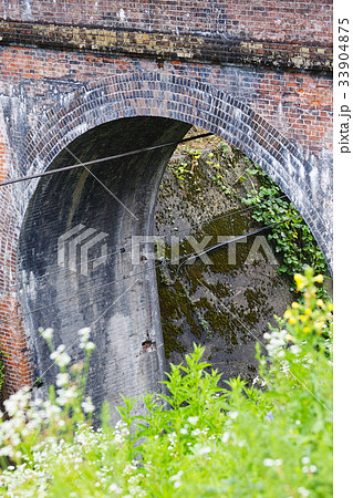 【選奨土木遺産】蔵造川水路橋「通称・めがね橋」（明治に造られた煉瓦造り跨線水路橋） 33904875