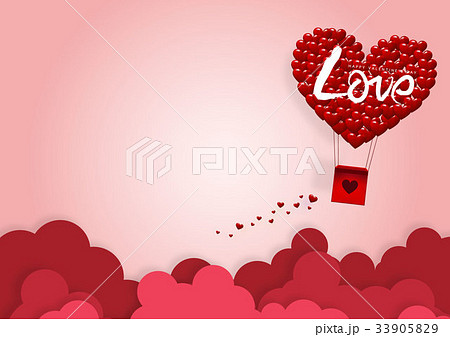 Illustration of love and valentine day,Origami mad Illustration of love and valentine day,Origami mad 33905829