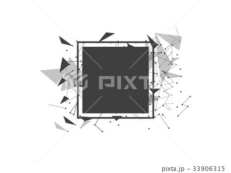 Abstract polygonal space low poly background 33906315