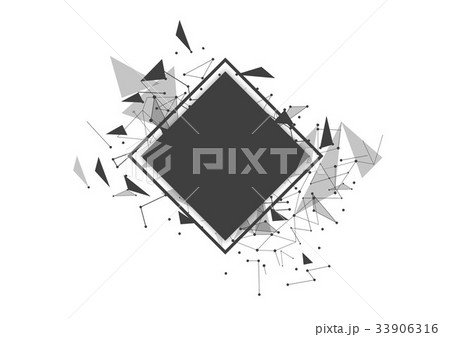 Abstract polygonal space low poly background Abstract polygonal space low poly background 33906316
