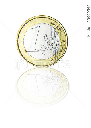 One euro coin. One euro coin. 33909546
