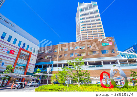 神奈川 東急東横線 武蔵小杉駅の駅前風景 神奈川 東急東横線 武蔵小杉駅の駅前風景 33910274