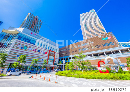 神奈川　東急東横線 武蔵小杉駅の駅前風景 33910275