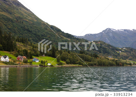 norwegian landscape in summer norwegian landscape in summer 33913234