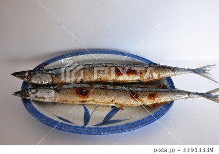 秋の旬　焼き秋刀魚 33913339