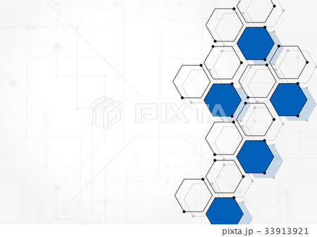 Geometric lines and dots. Line pattern 33913921