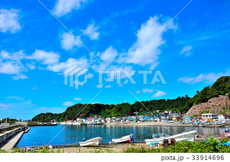 椿漁港 秋田県男鹿半島 椿漁港 秋田県男鹿半島 33914696