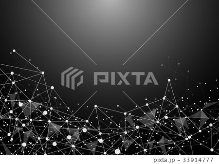 Abstract Polygonal Space Gray Background Abstract Polygonal Space Gray Background 33914777