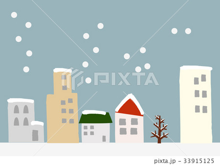 冬のイメージ　背景素材　街 33915125