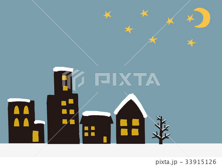 冬のイメージ　背景素材　街 33915126