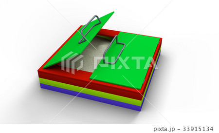 Sandbox isolated on a white background 33915134