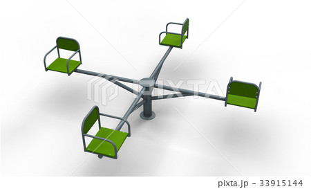 Children Carousel 3d illustration render 33915144