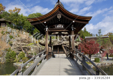 紅葉の虎渓山永保寺 無際橋 紅葉の虎渓山永保寺 無際橋 33916284