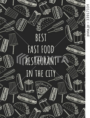 Best fast food cafe or restaurant poster Best fast food cafe or restaurant poster 33917334