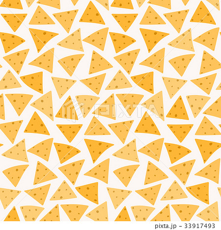 Tasty colorful mexican nachos seamless pattern Tasty colorful mexican nachos seamless pattern 33917493