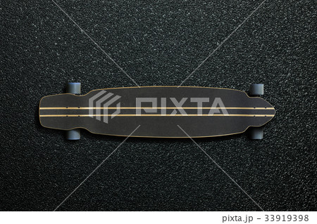 Long skateboard on the asphalt road 33919398
