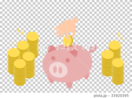 Pig piggy bank savings illustration Pig piggy bank savings illustration 33920395