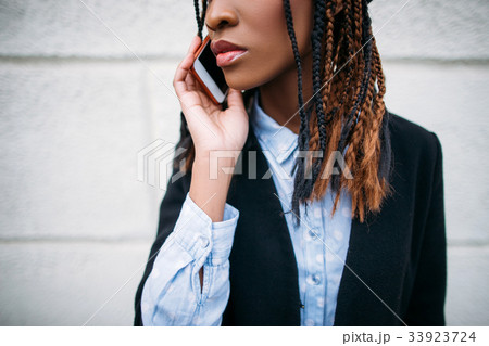 Modern communications. Fashion beauty closeup Modern communications. Fashion beauty closeup 33923724