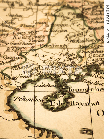 古地図　中国トンキン湾 33923884