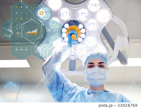 surgeon in operating room at hospital 33928769
