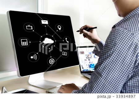 Cloud Computing diagram Network Data Storage Cloud Computing diagram Network Data Storage 33934897