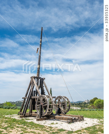 Catapult in Les Baux-de-provence, France 33935325