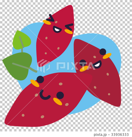 サツマイモの親子(空色) 33936333