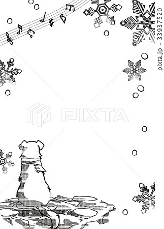25 冬 イラスト 白黒 おしゃれ ただの動物の画像