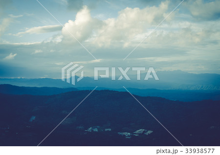 Beautiful mountains landscape and cloud blue sky Beautiful mountains landscape and cloud blue sky 33938577