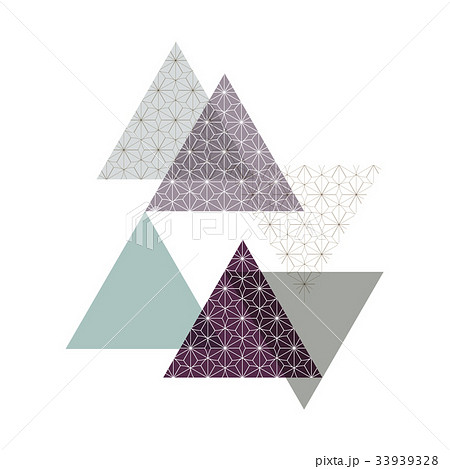 Geometric background vector with Japanese pattern  33939328